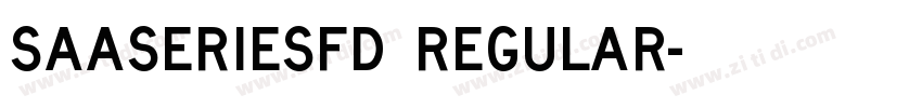 SaaSeriesFD Regular字体转换